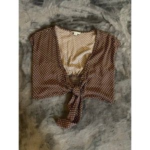 American Eagle Polka Dot Top